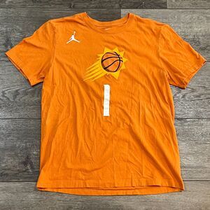 Devin Booker Phoenix Suns Jordan 2020/21 Orange T-Shirt - Mens Size Medium